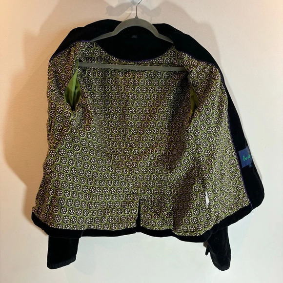 BODEN UK Sz 12 (US 8 equivalent) Velvet Blazer With Contrasting Trim Pockets - Picture 6 of 9